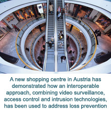 Siemens surveillance solution is installed in Austrian shopping centre