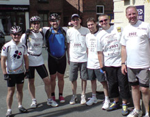 Pictured (L-R) are Ad Group's Peter Bamber, Craig Aspinall, David Melvin, Dave Colquhoun, Simon Jenkins, Andy Saile and Steve Orr