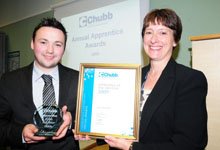 Alex Graham, Chubb's star apprentice