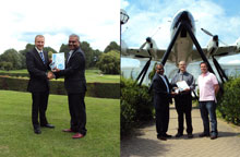 handshake in countryside