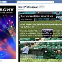 screenshot of Sony's fb page