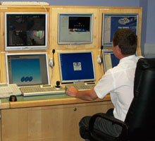 Crimewatch remote alarm and video receiving centre in the North East