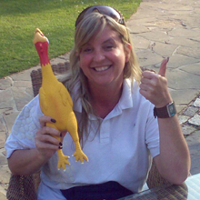 Mary McGivern of Secom with her ‘Best Endeavour’ prize’