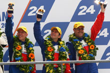 AD Group's Mike Newton celebrates podium finish at Le Mans