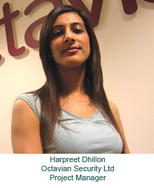 Harpreet Dhillon, Octavian Security Ltd