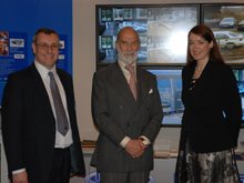 HRH Prince Michael of Kent on Dedicated Micros' stand at IFSEC