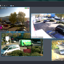 Wavestore V5 software allows video images to be configured and displayed on a monitor in a large variety of sizes