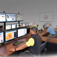 Middle Atlantic supplies workstations, video mounting solutions and rack systems to GSOC solution Middle Atlantic’s VisionFrame monitor walls can be scaled to support any operation center requirements and saves installation time