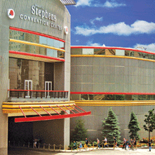 High resolution colour dome cameras from Rainbow CCTV secure Rosemont convention centre