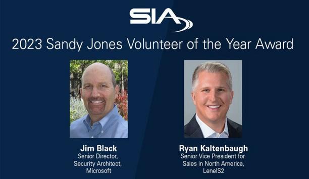 Security Industry Association names Jim Black and Ryan Kaltenbaugh as 2023 Sandy Jones Volunteers of the Year