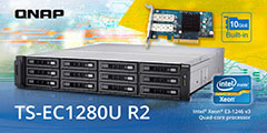 QNAP TS-EC1280U R2 NAS receives positive feedback from business users
