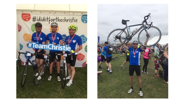 GJD completes Manchester to Blackpool 60-mile bike ride for The Christie Charity