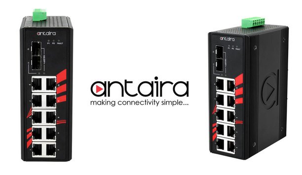 Antaira introduces LNX-1202G-10G-SFP industrial Gigabit unmanaged Ethernet switch