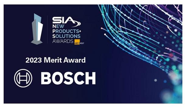 Bosch Security Systems recognised with SIA NPS Merit Award for 2023