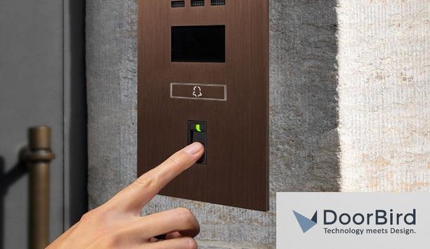 DoorBird integrates a biometric fingerprint sensor in its IP door intercoms