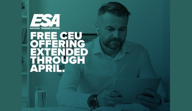 Electronic Security Association extends free CEU courses offering through April 2020 in view of global COVID19 pandemic