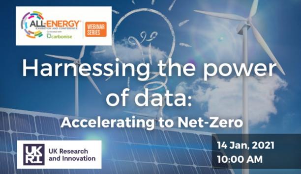 UK Research and Innovation (UKRI) sponsors Harnessing the power of data: Accelerating to net-zero Webinar in January