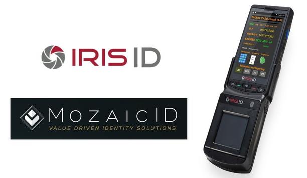 Iris ID iCAM M300 biometric reader compatible with MozaicID smartcard software credential application