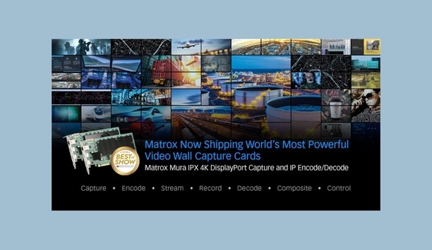 Matrox Graphics announces shipment of Mura IPX 4K DisplayPort capture and IP encode/decode cards
