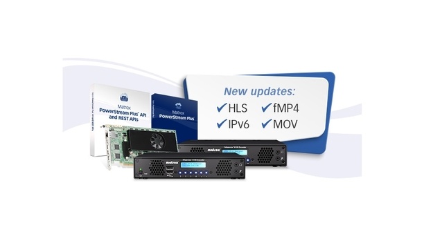 Matrox Graphics announces a series of updates for its Maevex 6100 series 4K encoders