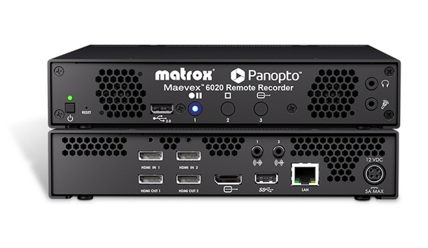 Panopto collaborates with Matrox to release the new Maevex 6020 remote recorder