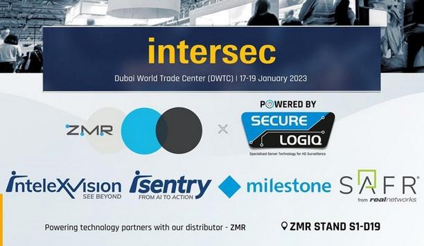 Secure Logiq powers many of the distributors’ partner products on the ZMR booth at Intersec 2023