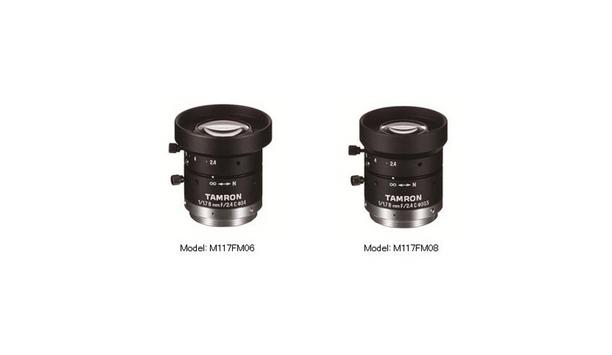 Tamron announces the launch of M117FM06 and M117M08 fixed focal lenses for expanded applications in machine vision