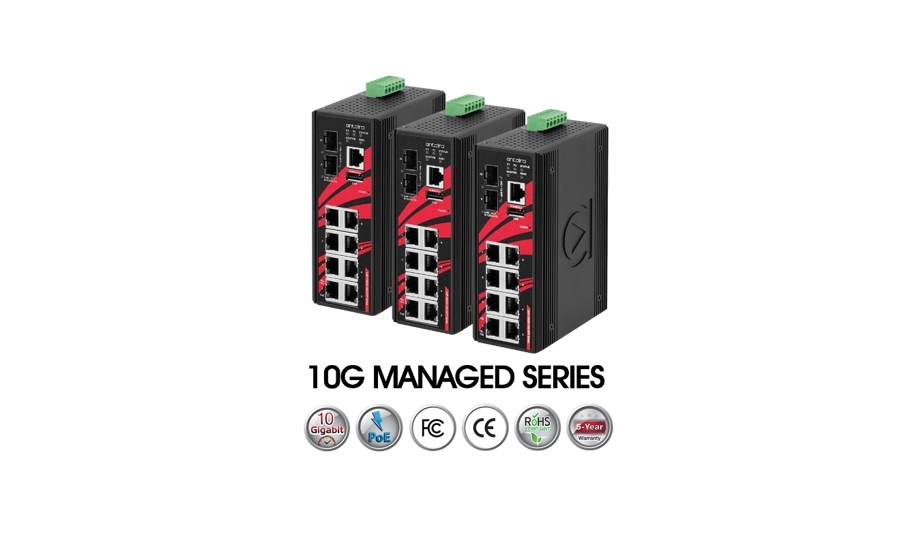Antaira Technologies launches new industrial networking 10 Gigabit managed Ethernet switches
