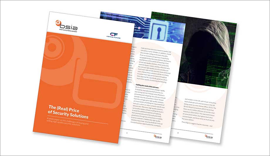 BSIA commissions white paper to establish importance of making purchase decision based on quality than initial purchase price