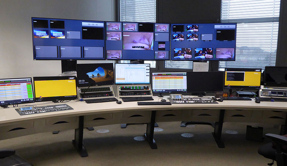 Custom Consoles studio furniture deployed at BCE headquarters RTL City