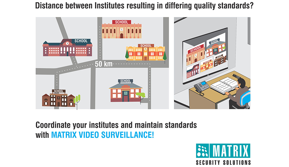 Matrix enhances security in educational institutions with two-way audio video surveillance feature