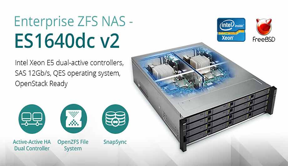 QNAP upgrades enterprise ZFS NAS ES1640dc v2 for mission-critical tasks