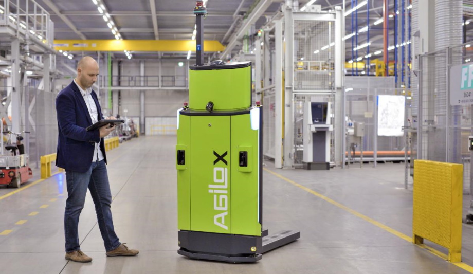 AGILOX Autonomous Mobile Robots are substantially saving costs by applying Artificial Swarm Intelligence