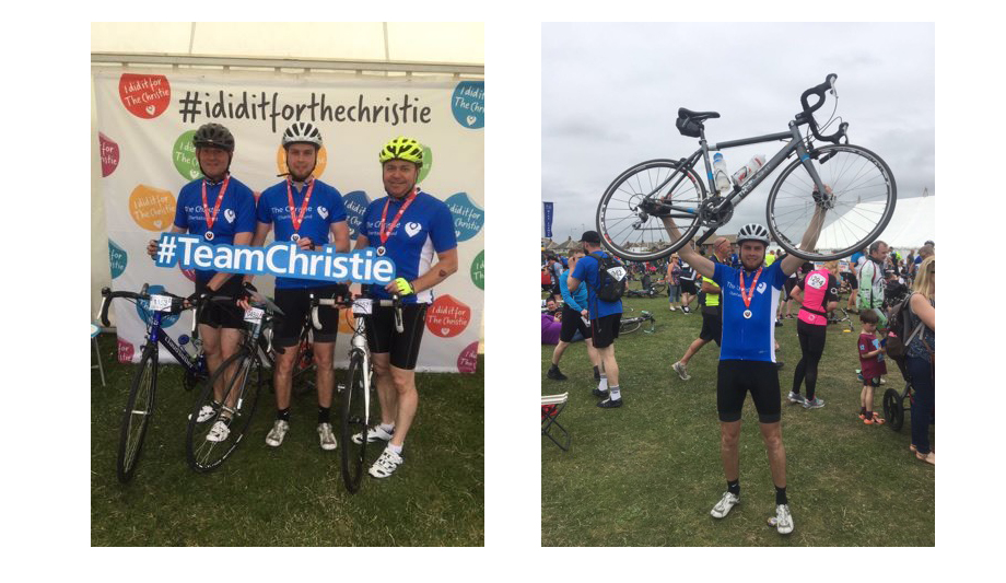 GJD completes Manchester to Blackpool 60-mile bike ride for The Christie Charity