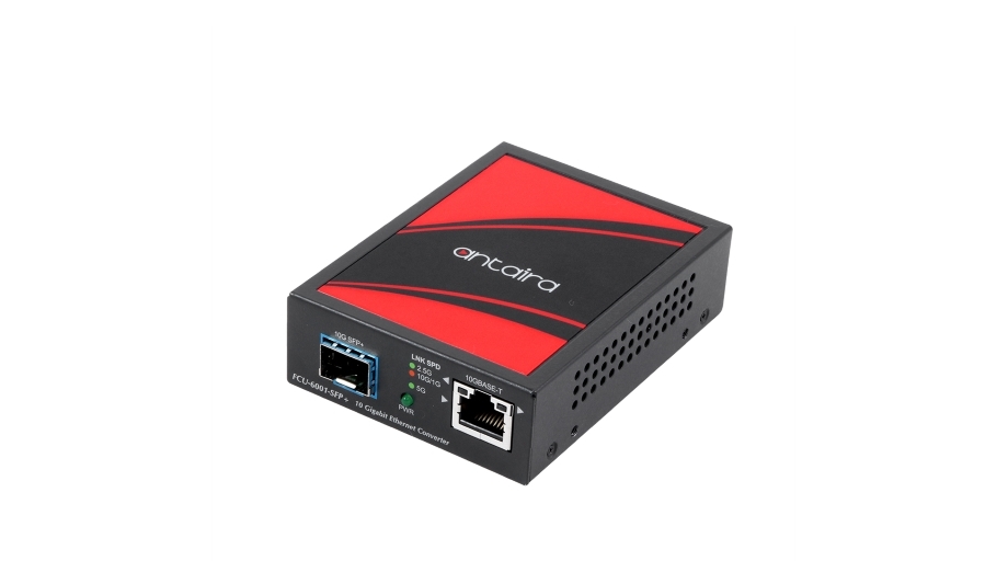 Antaira adds FCU-6001-SFP+ media converter to industrial networking infrastructure family
