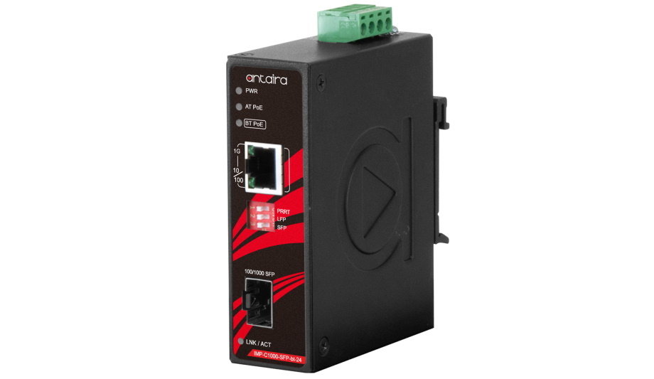 Antaira Technologies expands industrial networking infrastructure family with the IMP-C1000-SFP-bt series