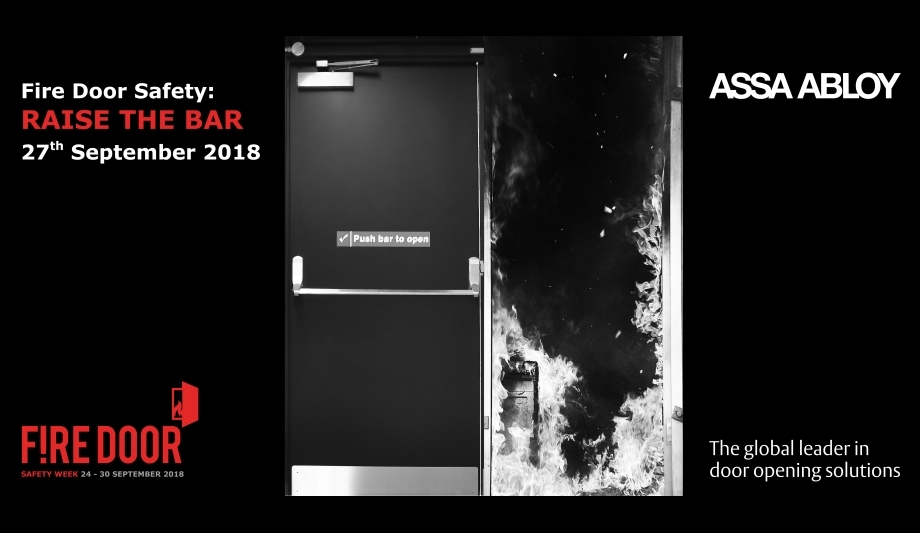 ASSA ABLOY UK to discuss the importance of fire door safety standards at Fire Door Safety Week 2018