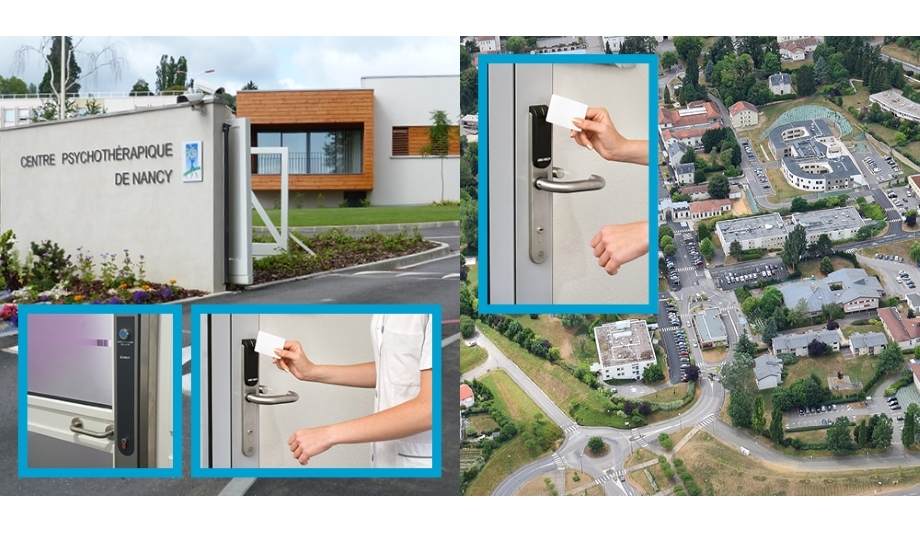 Aperio wireless access control system installed at the Centre Psychothérapique de Nancy in France
