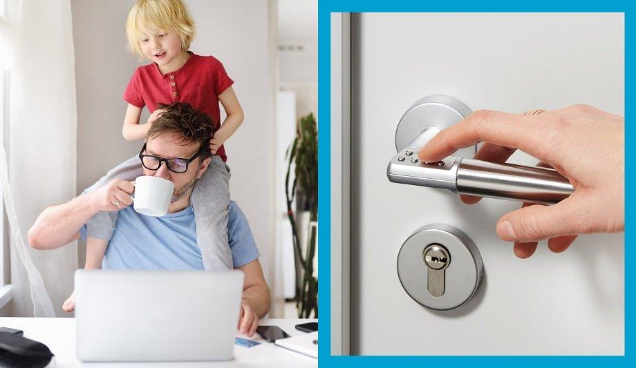 ASSA ABLOY's one simple door upgrade ensures a home office is private and secure