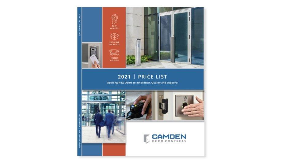 Camden Door Controls releases product overviews, features, specifications and pricing for 2021