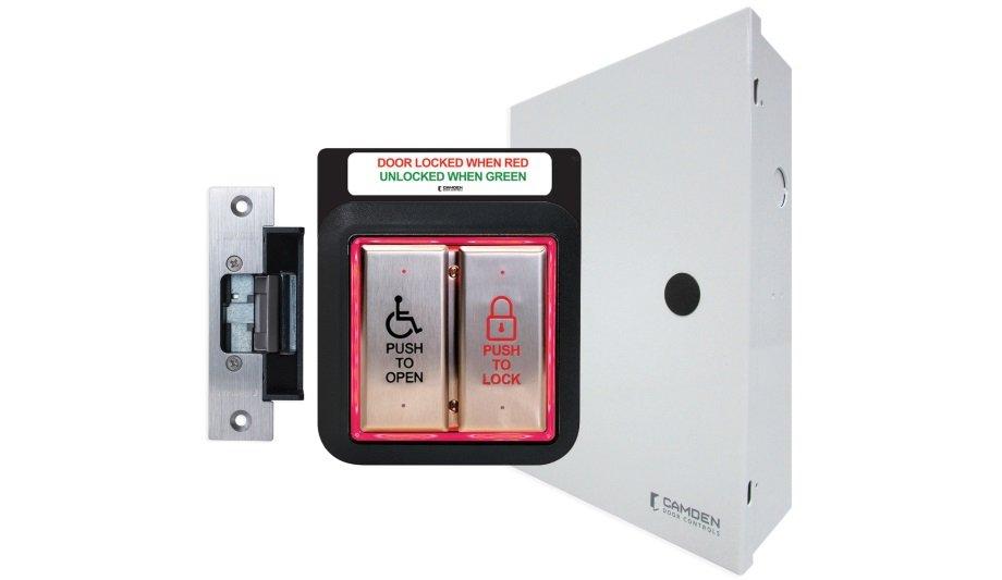 Camden Door Controls publishes a new application spec guide for wireless barrier-free restroom control system