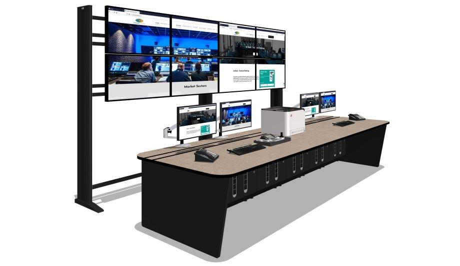 Custom Consoles SteelBase and MediaWall maintain public safety at Middle East Museum