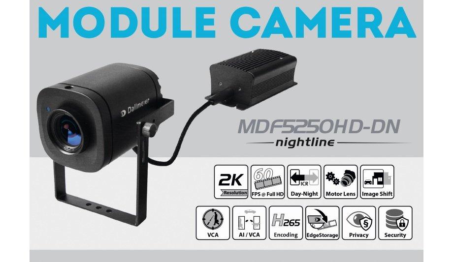 Dallmeier module camera MDF5250HD-DN provides AI-based object classification even in difficult light conditions
