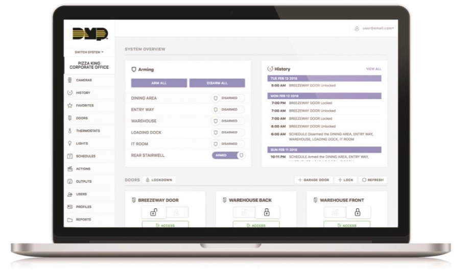 DMP introduces Virtual Keypad Access for physical access control and intrusion detection
