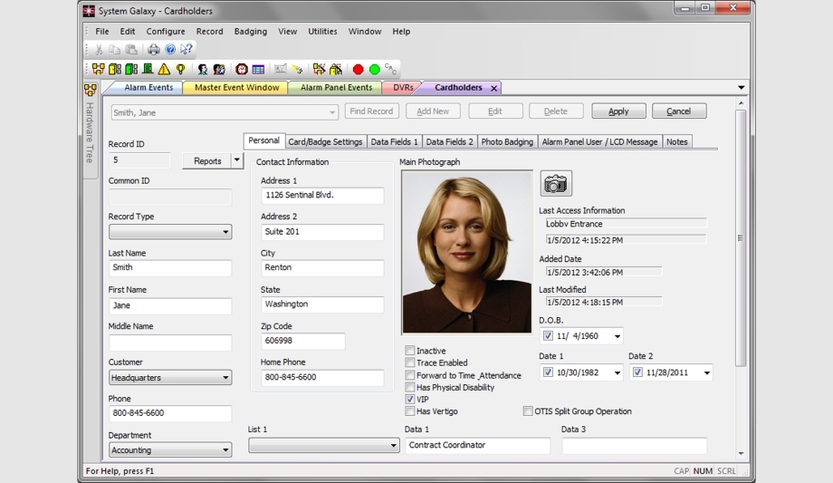 Galaxy Control Systems to demonstrate new enhancements for System Galaxy v10.5.6 at ISC West 2018