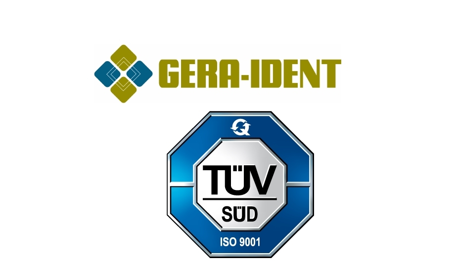 GERA-IDENT receives DIN EN ISO 9001:2015 certification due of its improved products and services