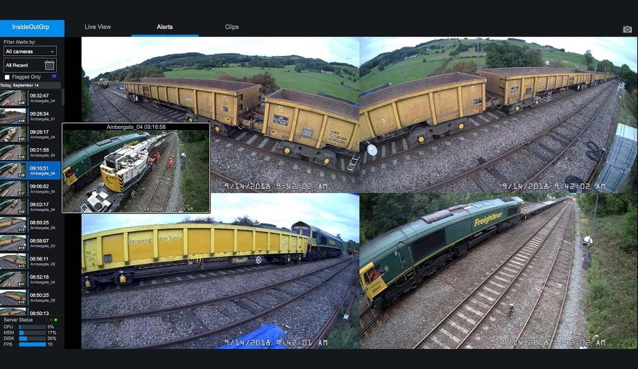 Hanwha Techwin installs dome cameras at Ambergate rail site to monitor progress of work