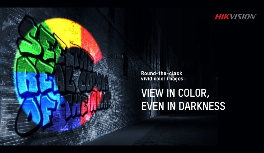 Hikvision ColorVu cameras capture vivid chromatic images in complete darkness
