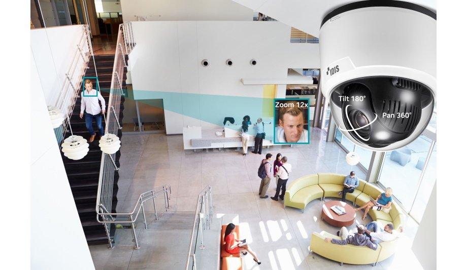 IDIS unveils its new 2 MP compact 12x zoom PTZ dome camera that offers advanced performance and rapid installation