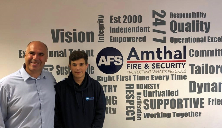 Luke Allam shadows the established company services like CCTV, access control, fire systems after joining Amthal